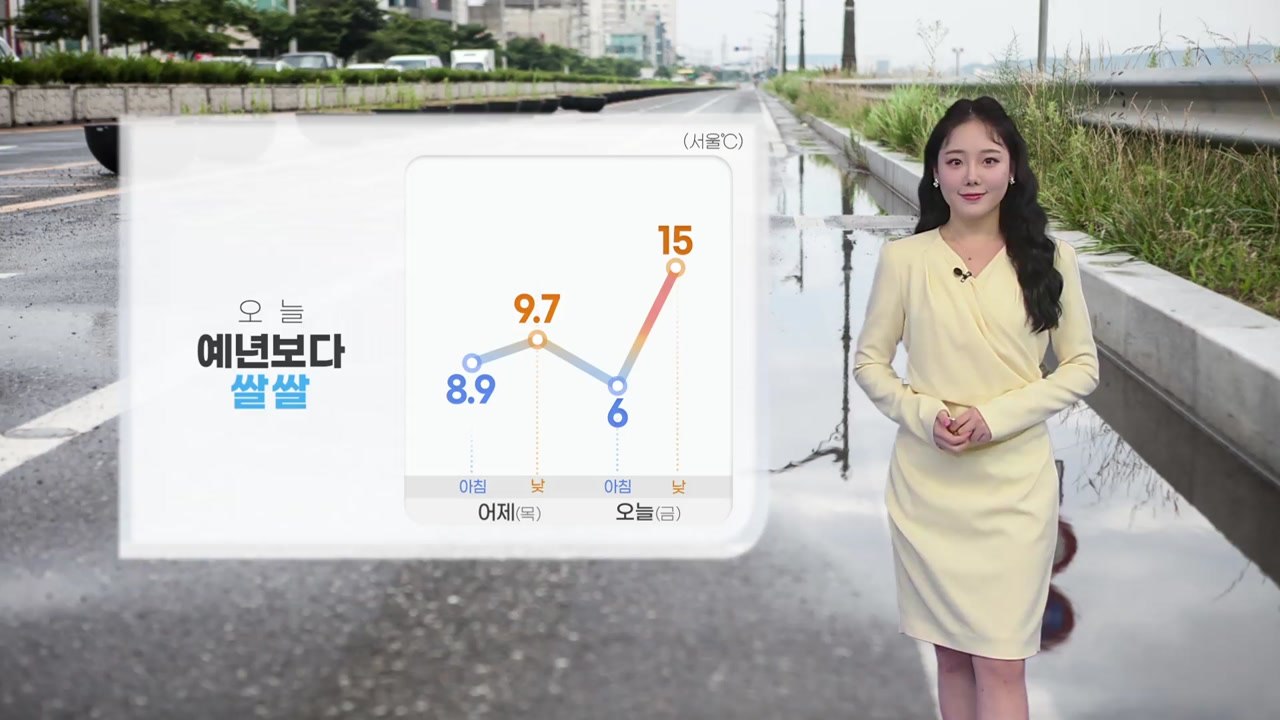 [날씨] 오늘 아침 쌀쌀...전국 대부분 미세먼지 농도 ↑ / YTN