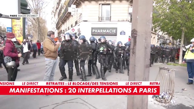 Fortes tensions entre les forces de l'ordre et certains manifestants