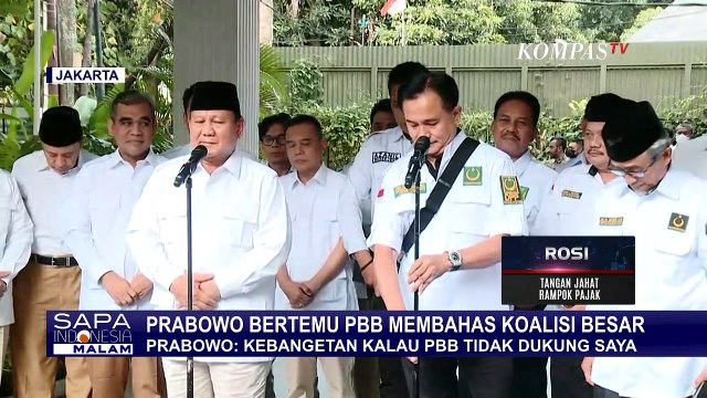 Gerindra Bertemu PBB Bahas Koalisi Besar, Prabowo: Kebangetan Kalau PBB Tidak Dukung Saya!