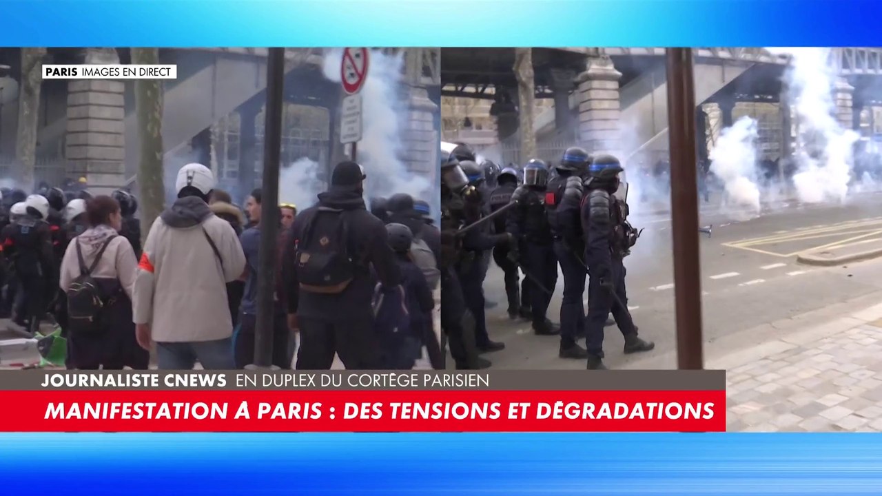 Les policiers décident de charger dans un contexte de tensions