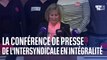 La conférence de presse de l'intersyndicale en intégralité sur BFMTV