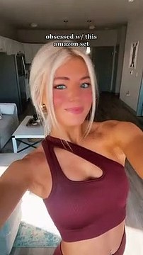 JZC Yoga Workout Outfits for Women 2 Piece Ribbed Seamless Sports Exercise Sets