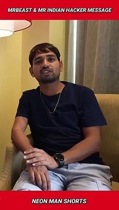 MrBeast & Mr Indian Hacker MESSAGE for these YouTubers... | Mr Indian Hacker MrBeast Facts #shorts
