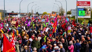 DIAPORAMA SONORE NIORT. Marche contre la réforme des retraites de l'Acclameur à Mendès-France