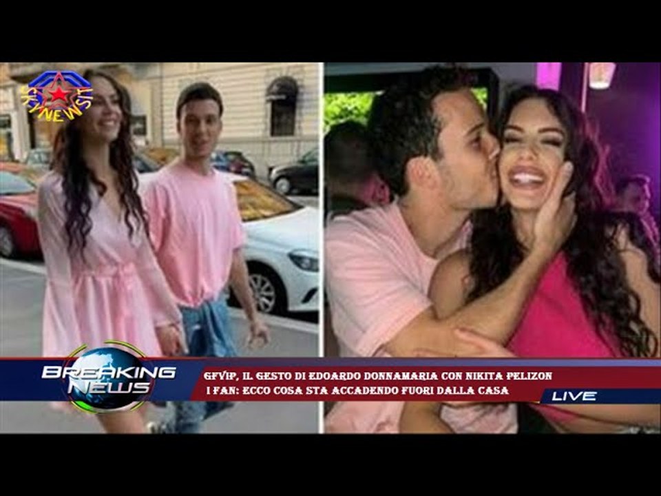 GfVip, il gesto di Edoardo Donnamaria con Nikita Pelizon  i fan: ecco cosa sta accadendo fuori dalla