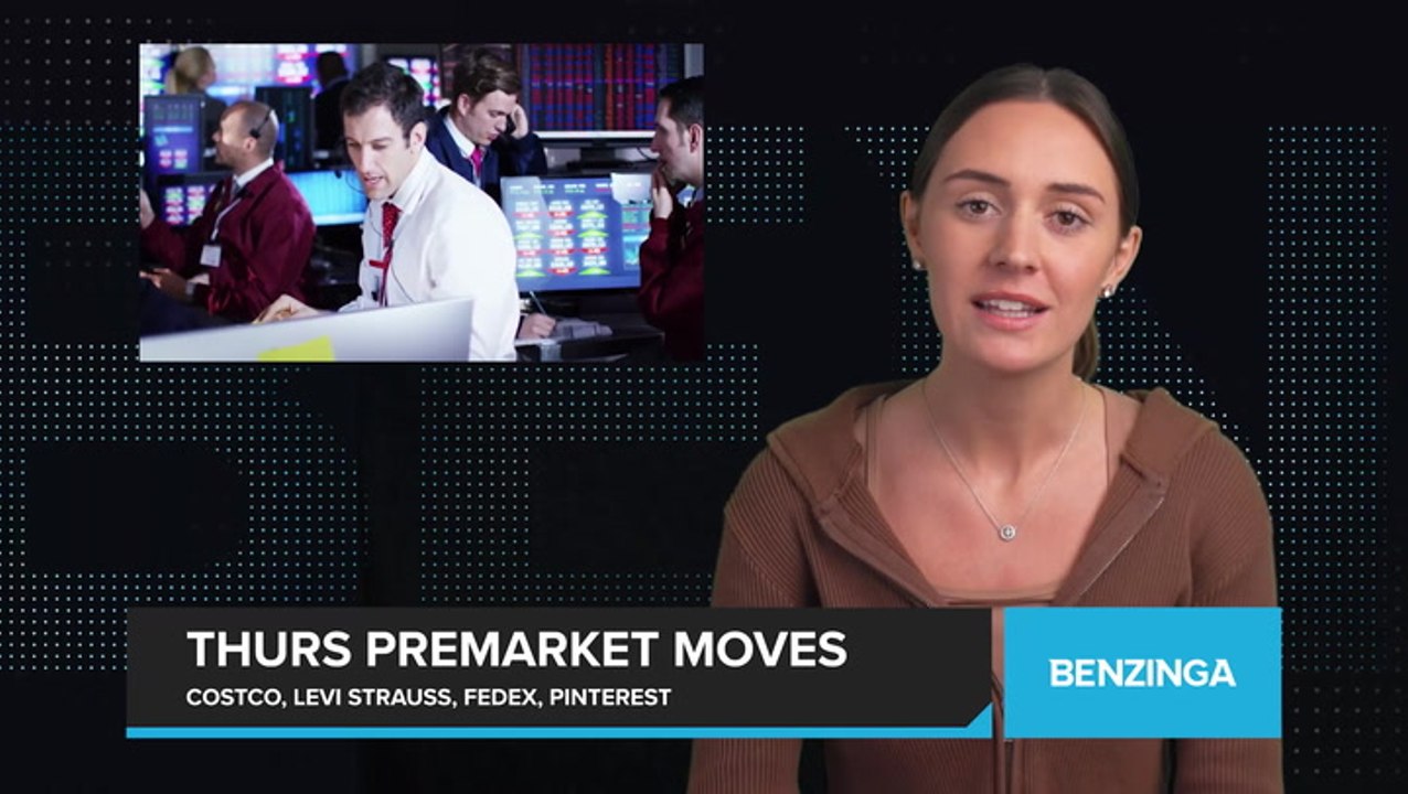 Thursday’s Premarket Stock Moves: Costco, Levi Strauss, FedEx, Pinterest