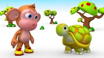 The Monkey And Two Cats 3D Animated Hindi Moral Stories for Kids बंदर और दो बिल्लियों कहानी Tales(360P)