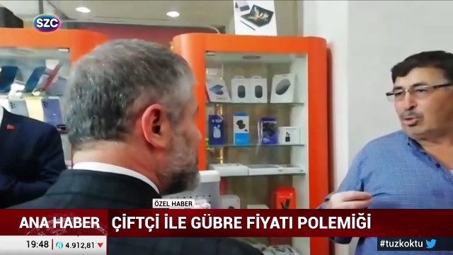Çiftçi Bakan Nebati'nin Yüzüne Karşı Tepki Gösterdi! Sözcü TV'yi Gören Bakan Nebati Dükkandan Çıktı