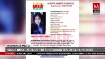 No hay pistas sobre el paradero de estudiantes que desaparecieron en Tabasco