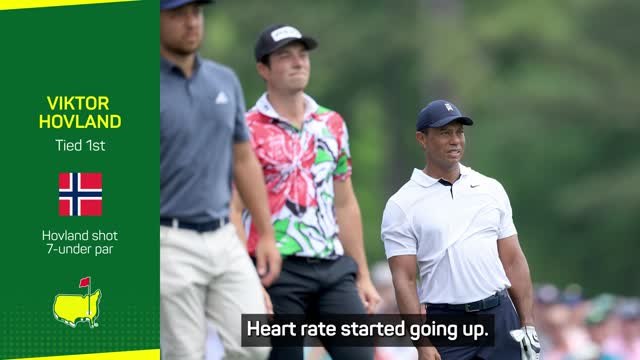 Hovland couldn't hide excitement at Woods pairing
