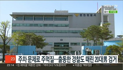 주차 문제로 주먹질…출동한 경찰도 때린 20대男 검거