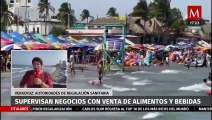 Autoridades sanitarias verifican negocios con venta de alimentos y bebidas; Veracruz
