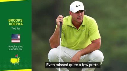 Koepka pleased to shoot seven-under in Augusta opener