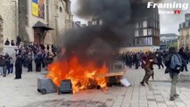 Bentrokan kembali terjadi di Rennes saat pengunjuk rasa menentang reformasi pensiun Prancis