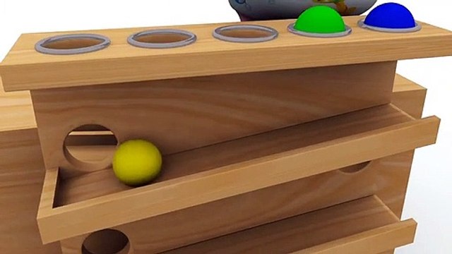 Learn Color with Wooden Pound the Ball Kids Toys With ToTo Pig - Video Learn Colors for Children