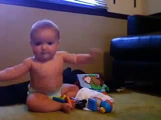 Funny Baby Crawling Attempt