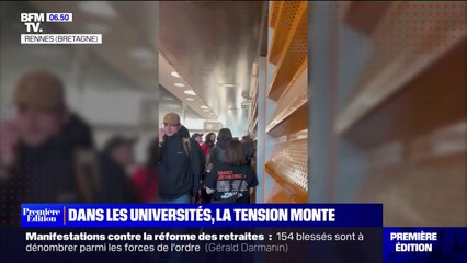 Скачать видео: Retraites: dans certaines universités, des étudiants non-grévistes pris pour cible