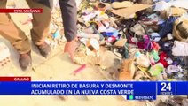 Tras denuncia de Panamericana: retiran basura acumulada de la Costa Verde Callao