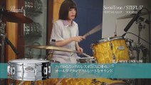 Pearl 5x14 SensiTone Heritage Alloy Beaded Chrome over Steel & Black Nickel Brass Metal Snare Drums
