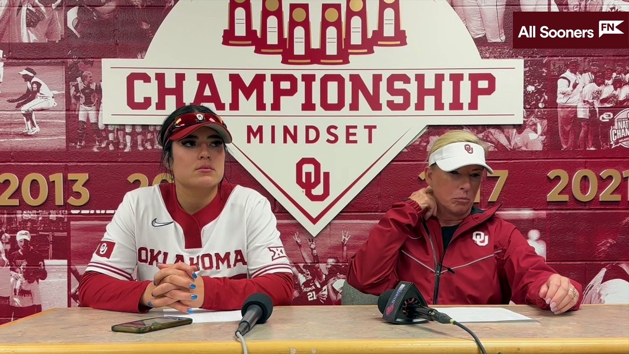 Oklahoma Softball OUTexas Tech Game 1 postgame (4/6/23) video