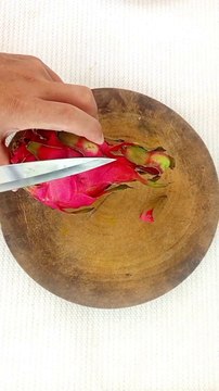 Art in Dragon Fruit Carving to Flower _ Fruit _ Vegetable Decoration idea for Food Garnish