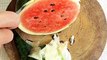 Amazing watermelon Carving to Flower _ Fruit Decorations idea for Food Garnish _satisfying