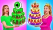 Rich Vs Broke Cake Decorations Challenge by Multi Food Challenge 