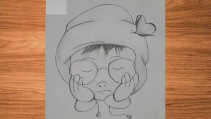 How to draw a kid | Easy baby drawing |Step by step tutorial