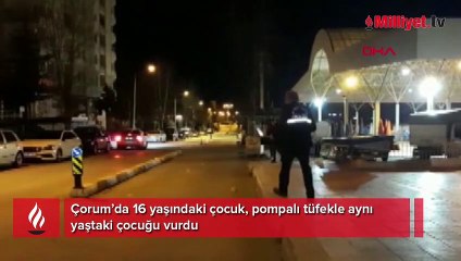 16 yaşındaki çocuk, pompalı tüfekle aynı yaştaki çocuğu vurdu