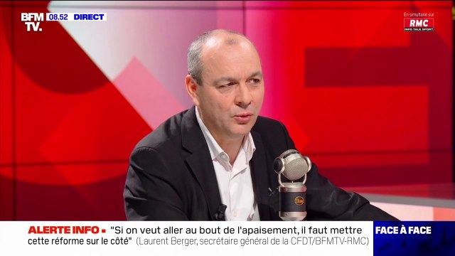 Laurent Berger (CDFT) sur les pénuries d'essence: Il y a des perturbations, j'en suis désolé mais l'objet n'est pas de bloquer l'économie