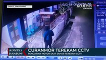 Pencurian Motor Saat Sahur Terekam CCTV