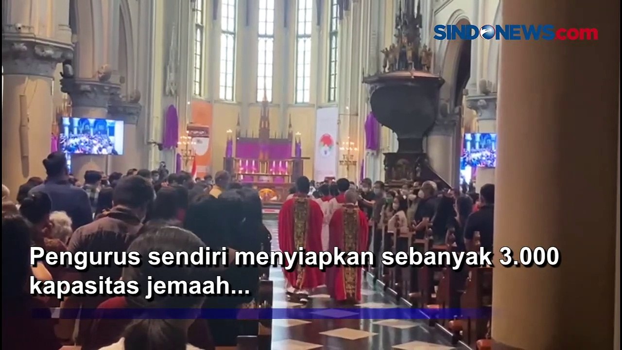 Gelar Ibadah Jumat Agung Gereja Katedral Tetap Terapkan Prokes Video