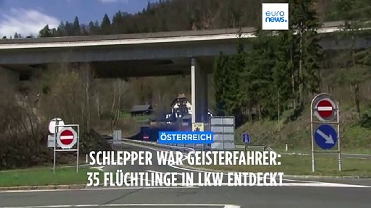 Schlepper war Geisterfahrer: 35 Flüchtlinge unterkühlt aus LKW in Kärnten gerettet
