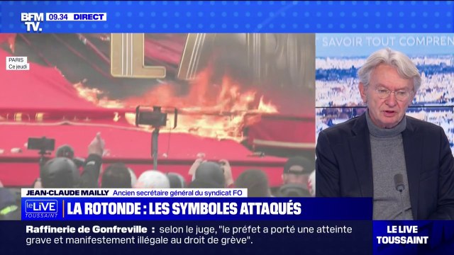 Violences dans les manifestations: C'est contre-productif, y compris pour les organisations syndicales , estime Jean-Claude Mailly, ancien secrétaire général de FO