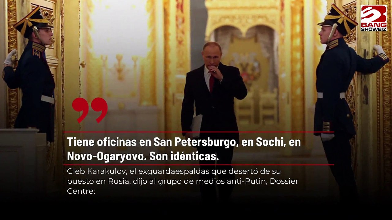 Vladimir Putin construye réplicas perfectas de la oficina del Kremlin para confundir a sus enemigos