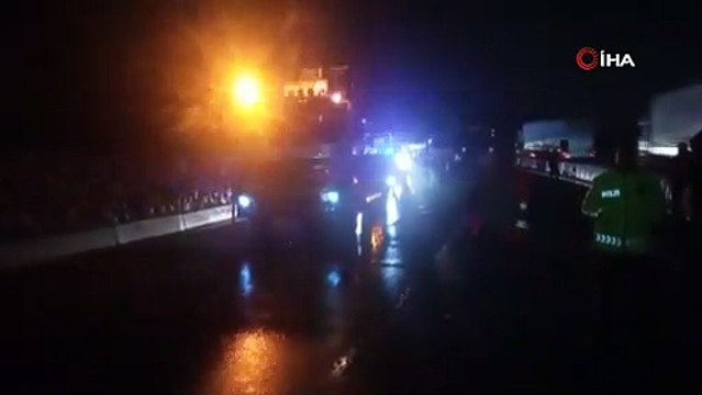 İki tır çarpıştı, D-650’de uzun araç kuyrukları oluştu