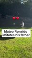 Le fils de Cristiano Ronaldo imite son papa