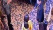 Amitabh Bachchan, Karishma Kapoor and Arshad Warsi on set_ Karishma in yellow salwar dress