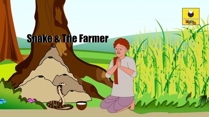 The Clever Snake And Farmer - English Stories For Kids