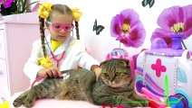 Diana and her cat baby Friday united states English Hindi Urdu France English