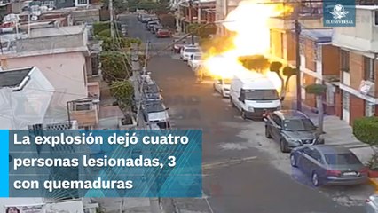 Explota casa en Neza y peatón es alcanzado por onda expansiva
