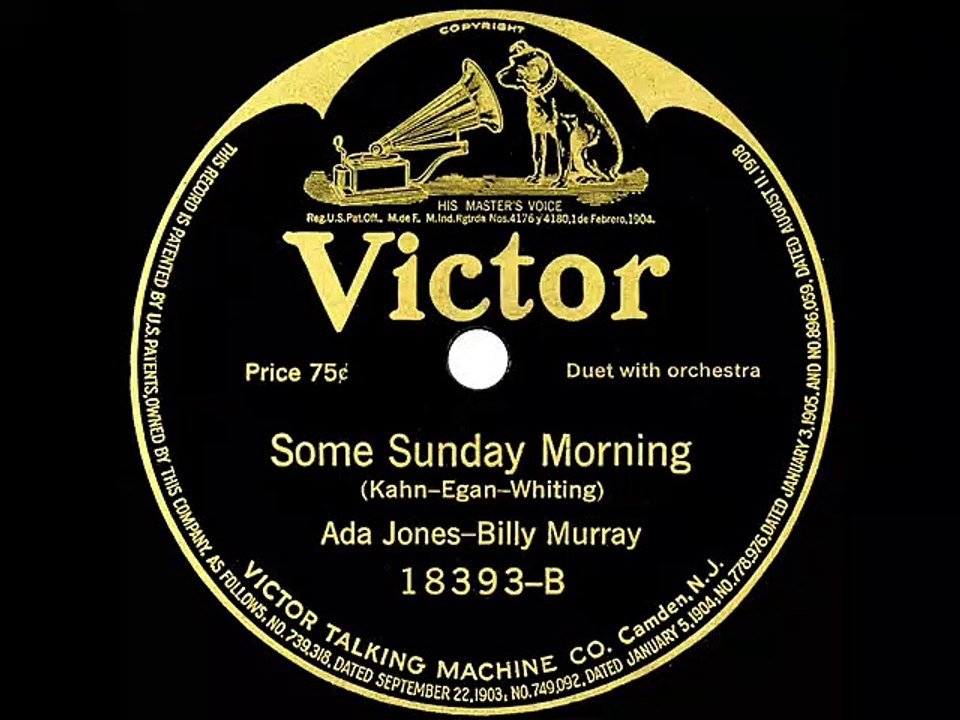 1917 Ada Jones & Billy Murray - Some Sunday Morning