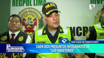 Caen dos presuntos integrante de la banda “Los Tarjeteros” en SJM
