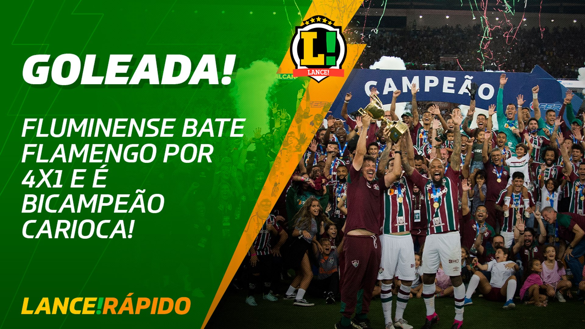 Fluminense goleia o Flamengo e é bicampeão carioca — Fluminense