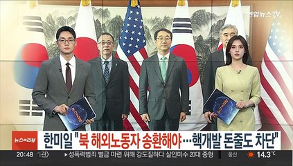 한미일 북핵대표 "북 해외노동자 송환해야…핵개발 돈줄도 차단"