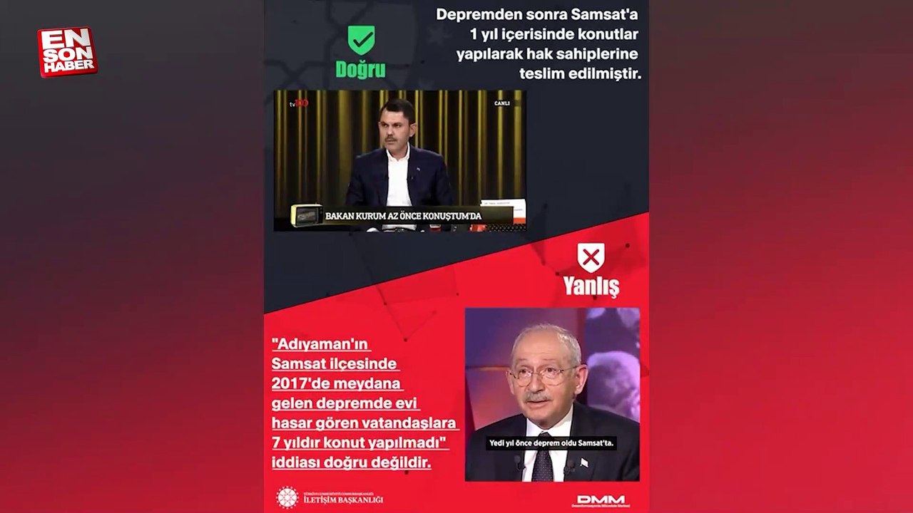 Kemal Kılıçdaroğlu'nun hedef gösterdiği Samsat depreminde, konutlar 1 yıl içinde tamamlandı