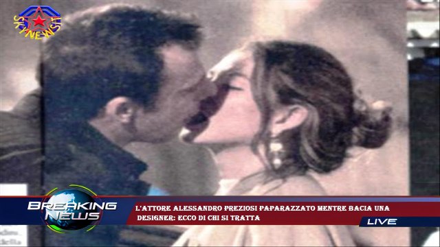 L'attore Alessandro Preziosi paparazzato mentre bacia una designer: ecco di chi si tratta