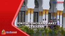 Jokowi Bagikan Paket Lebaran hingga Kaos usai Salat Jumat di Masjid Raya Sheikh Zayed
