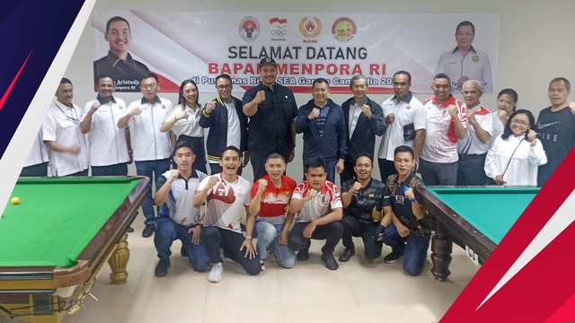 Ini Pesan Berkelas Hary Tanoesoedibjo Saat Kunjungi Pelatnas Biliar Indonesia untuk SEA Games 2023