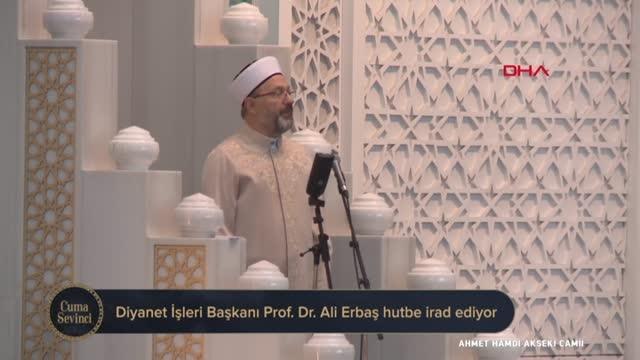 Diyanet İşleri Başkanı Erbaş, Ankara'da cuma namazı kıldırdı